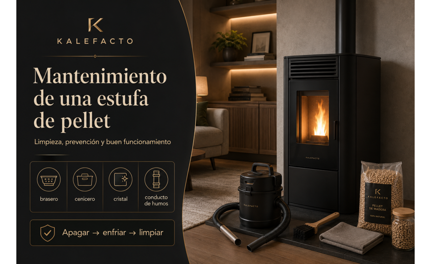 Mantenimiento de una estufa de pellet